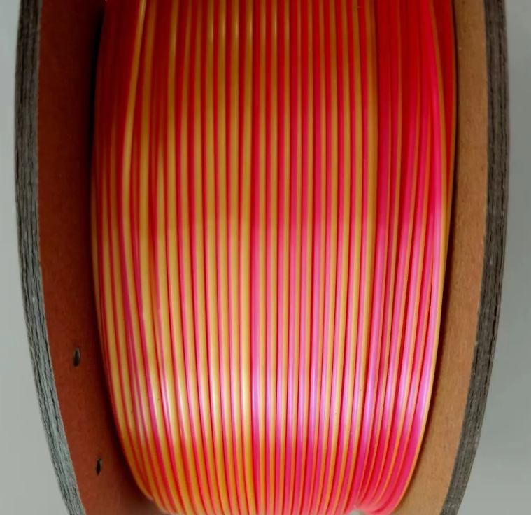 PLA-Silk Multicolor RoseRed&Gold – 1kg