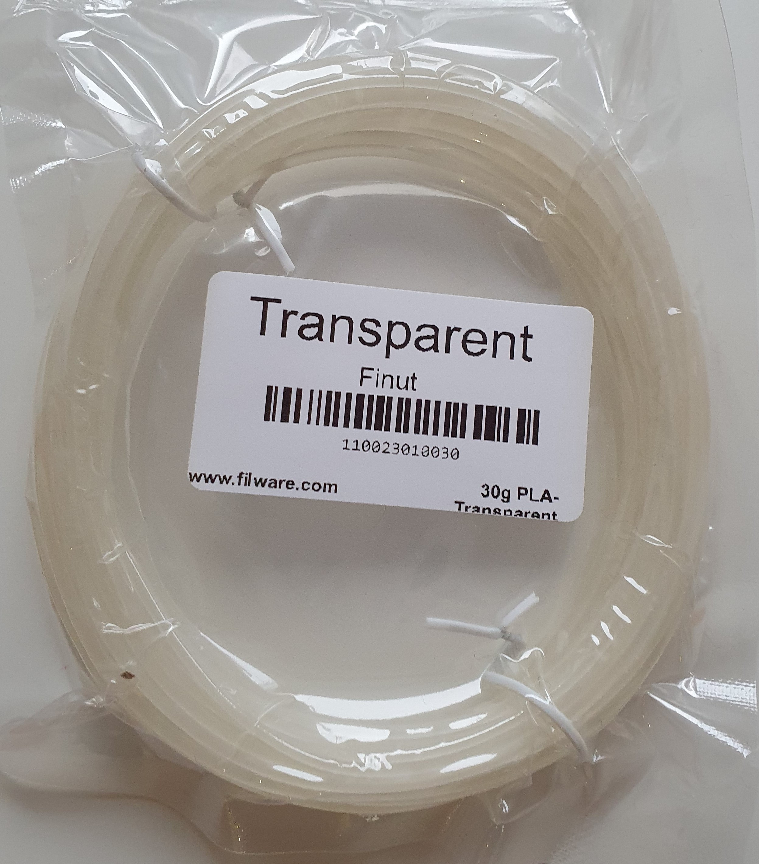PLA-Transparent Transparente – 30g